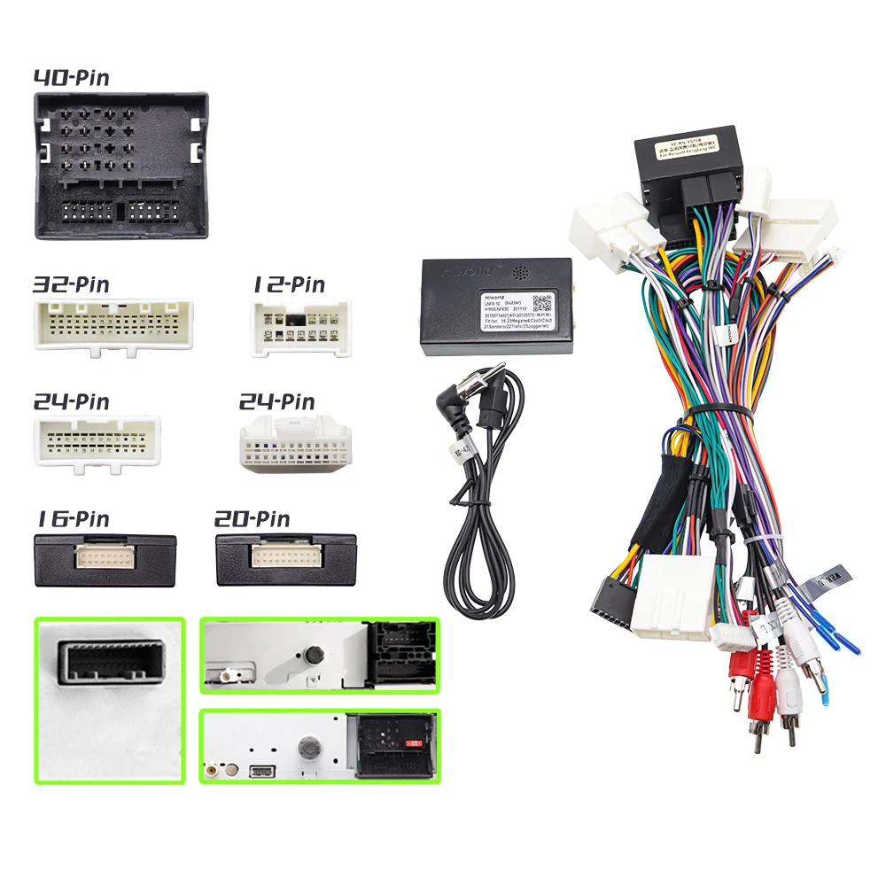 Picture 3: Hiworid Canbus Decoder for Renault Fluence 2012 Android Radio Connector 16 Pin Harness for Renault Megane 3 2012 Turkish Edition