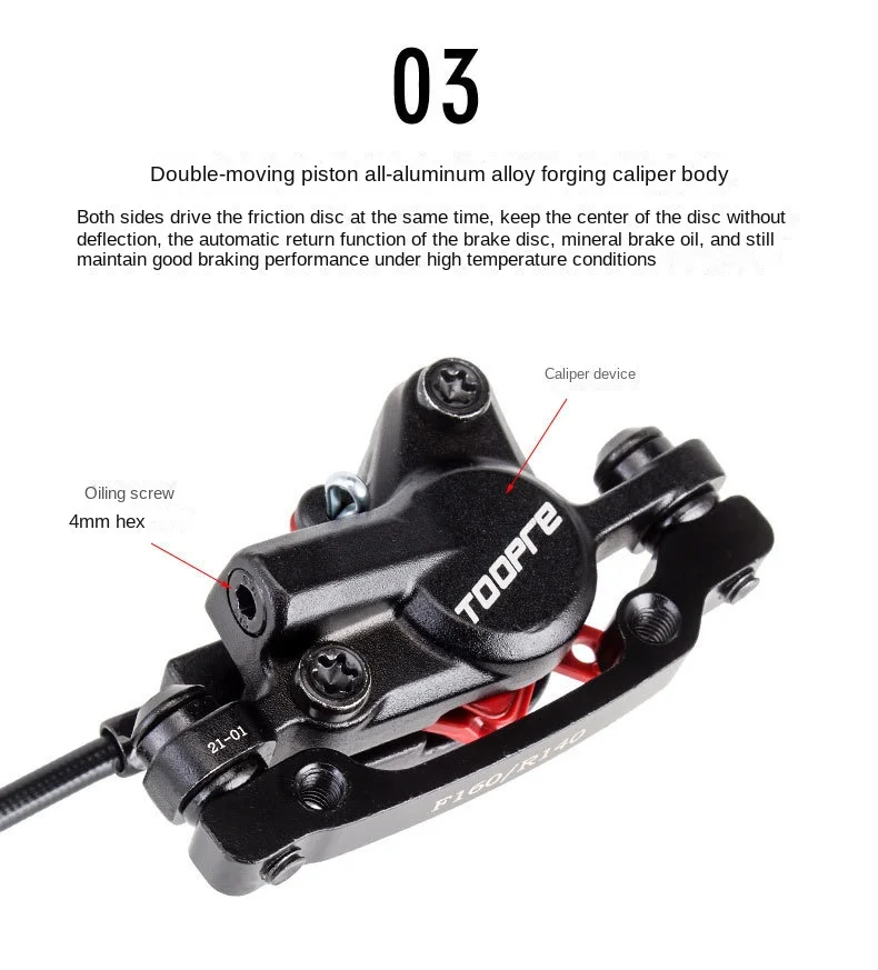 Eslnf mt200 mt201 m315 mtb Mountainbike hydraulischer Scheiben brems satz enthält mt200 bremshebel rotor rt56 rt54 rt26 rt30 hs1 g3 – Detail 9