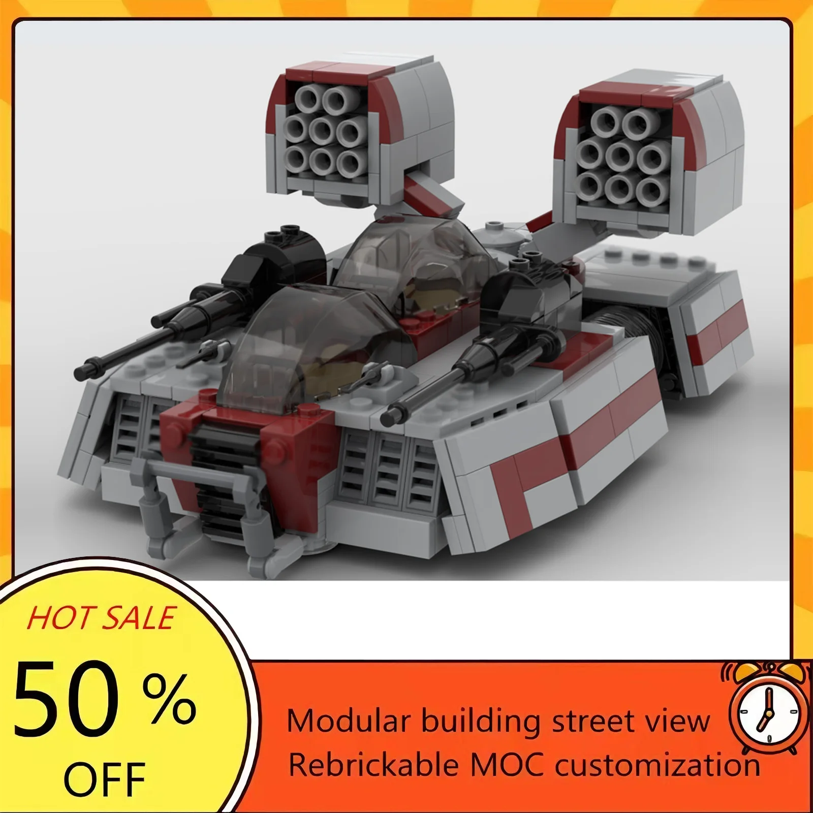 

Набор для сборки космического корабля из 582 деталей, популярная модель по мотивам фильма «Звездные войны», модульные строительные блоки, технологичный подарок, игрушка для детей, для сборки в праздничный период