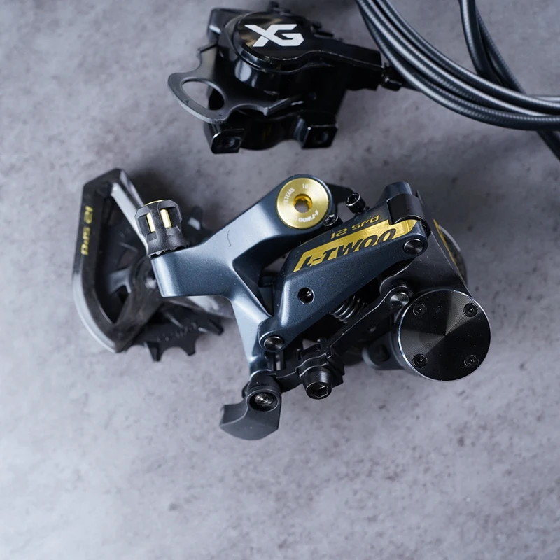 LTWOO GRT / GR9 القرص 1x11s / 1x12s الحصى القرص الهيدروليكي الفرامل مجموعة + ZRACE XG شقة جبل الفرامل الفرجار، ألياف الكربون #4