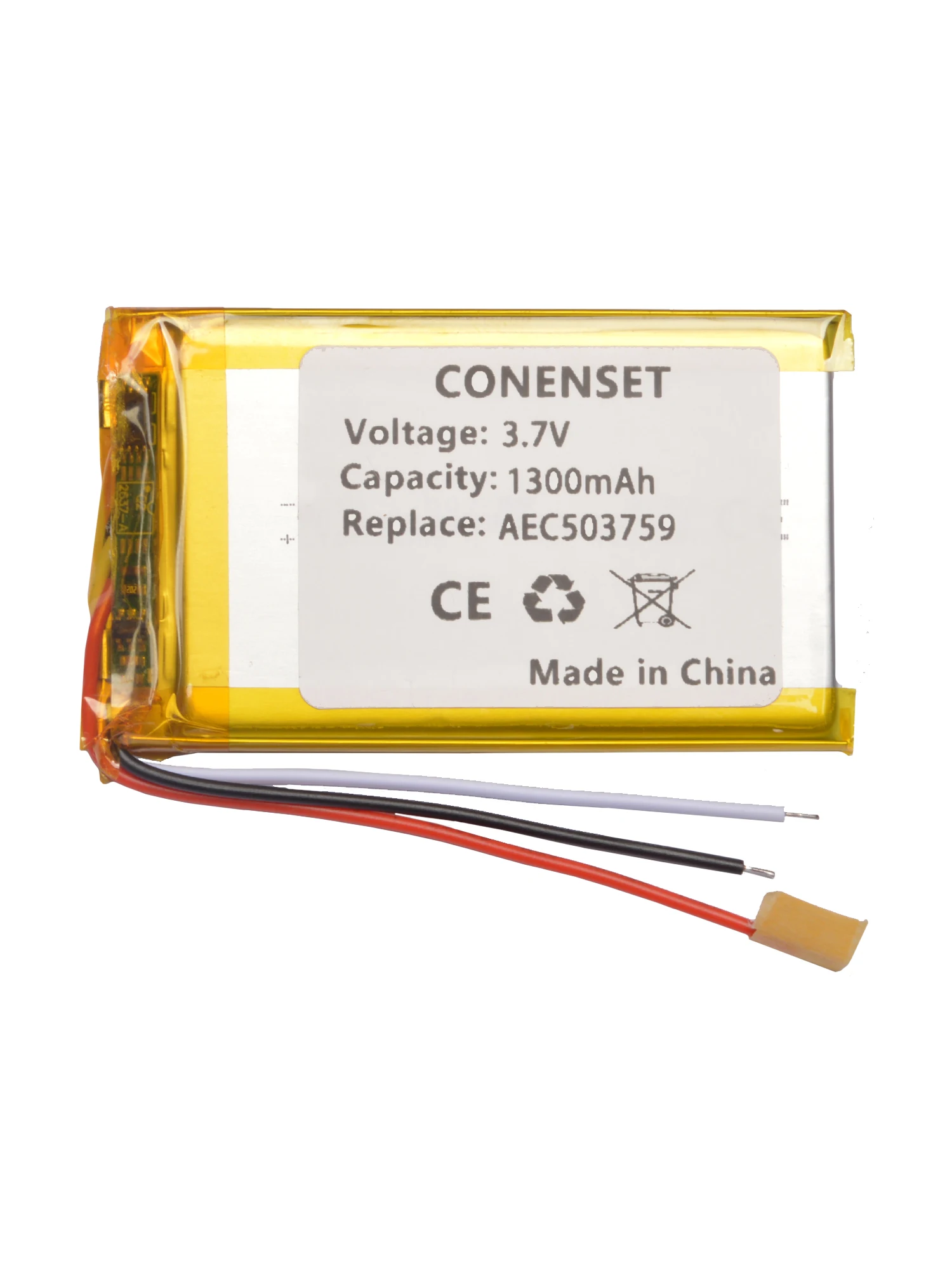 Bateria zamienna 3.7V 1300mAh do słuchawek gamingowych Steelseries Arctis 7 7P 3 1 Wireless Bluetooth AEC503759 — zdjęcie produktu 6