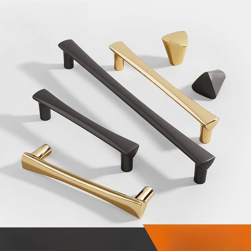 

Black Minimalist European Cabinet Door Handle Drawer Single Hole Pulls Hardware Furniture Accessories