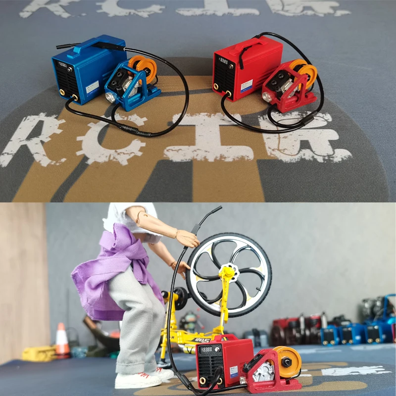 

1 комплект сварочного аппарата, устройство подачи проволоки для 1/10 RC гусеничного автомобиля Traxxas TRX4 Defender AXIAL SCX10 D90 RC4WD, детали