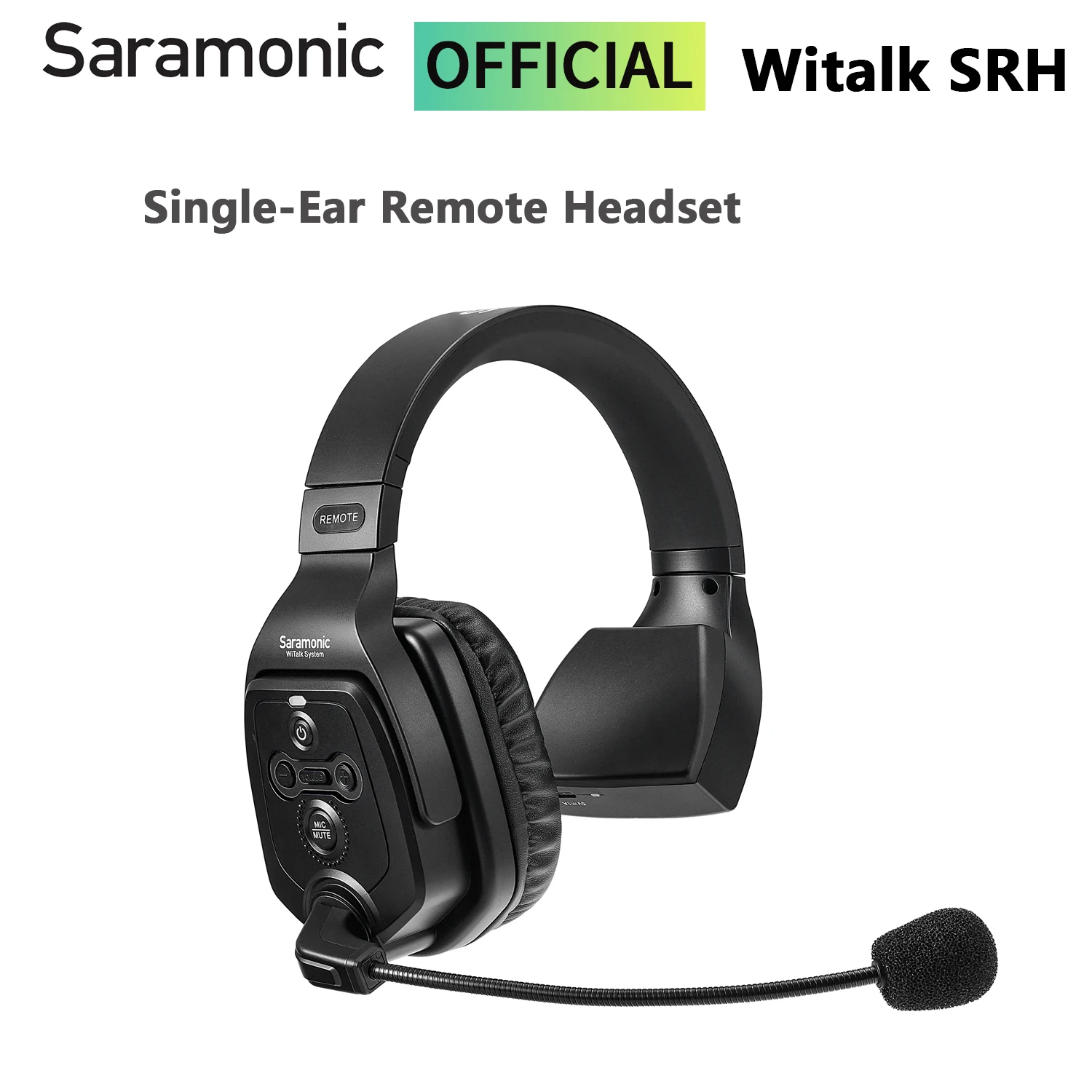 

Saramonic WiTalk SRH Single-ear Remote Headset for WiTalk 1.9GHz Full-Duplex Communication Wireless Intercom Headsets Microphone