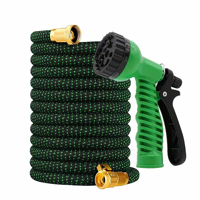 

High Pressure Nozzle Water Gun With Flexible And Extendable Garden Hose, Used For Household Watering And Cleaning Tools