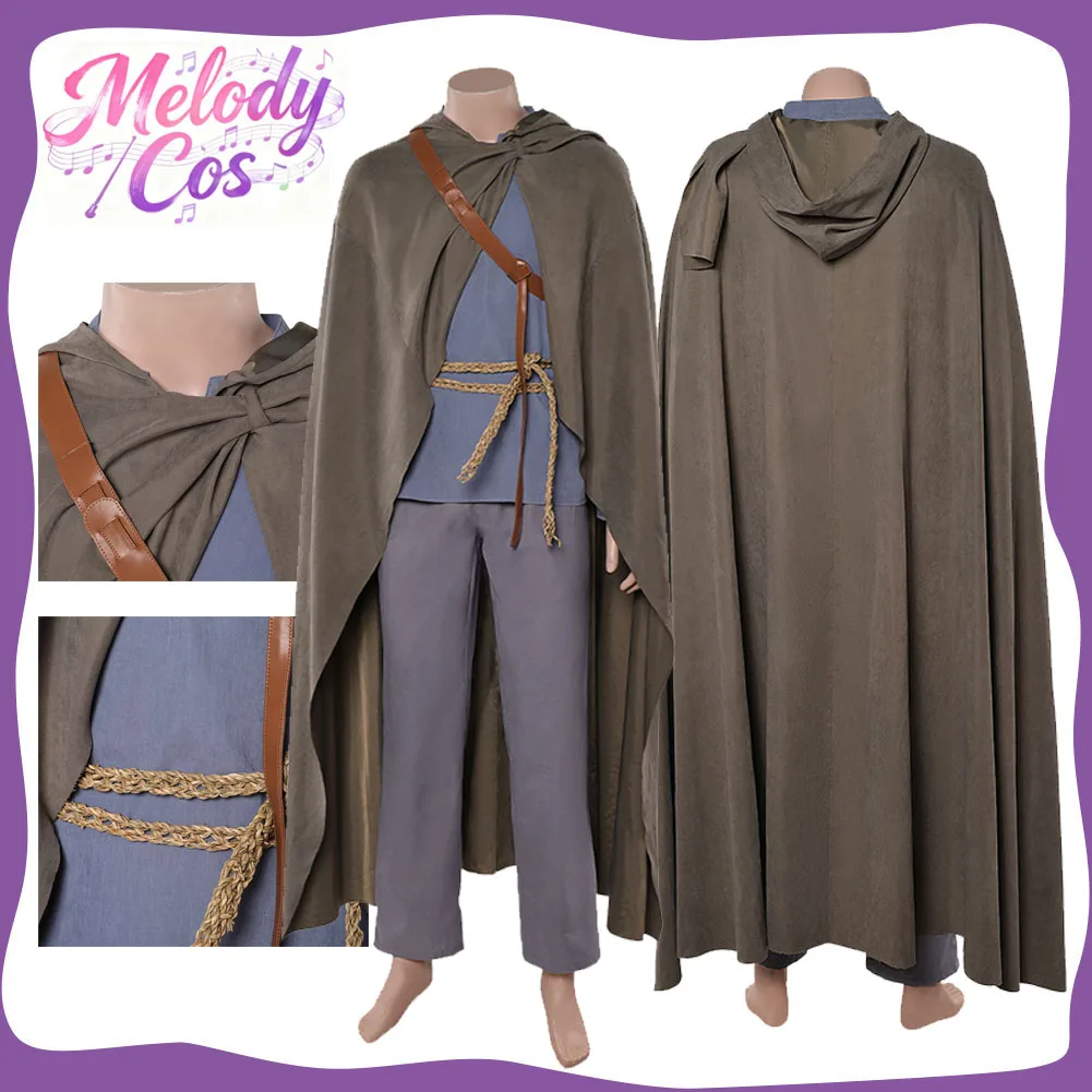 

Фэнтези Dunk Косплей Костюм 2026 ТВ Семь Королевств Маскировка Мужская Рубашка Брюки Плащ с Капюшоном Пояс Комплект Хэллоуина Платье Праздничный Костюм