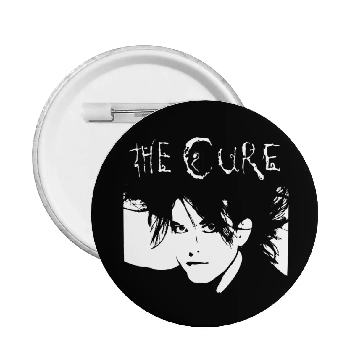 Custom Music Rock Band Cure Printing Round Button Pin for Jeans Customizable Pinback Badge Brooch