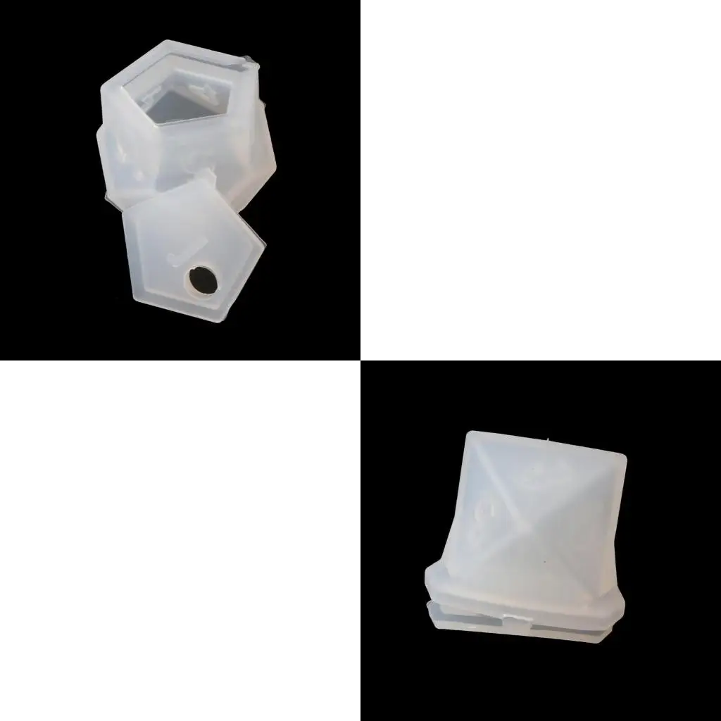 

7 форм кубиков, штампы для литья смолы, стандартные игровые кубики, закругленные квадратные формы для треугольников