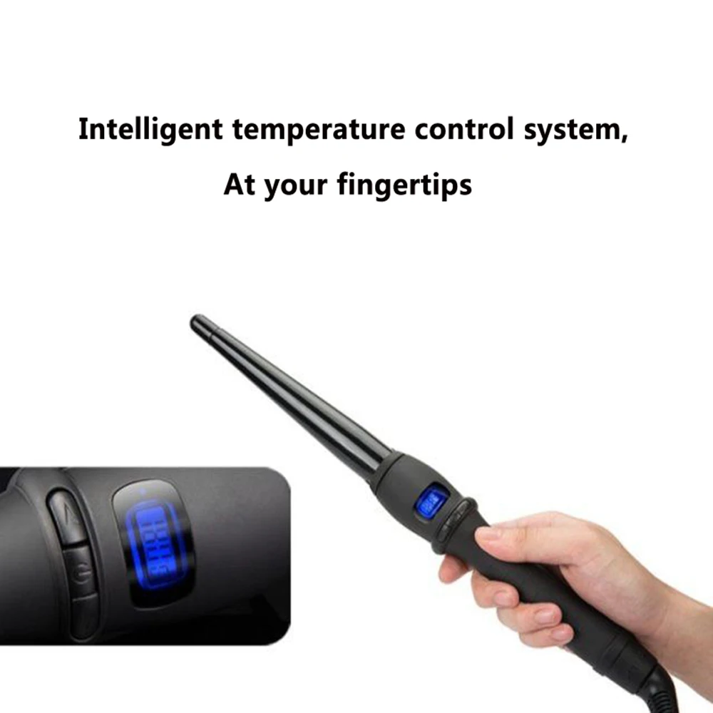Hair Waver Hair Curler Pear Flower Cone Coiffure Ceramic Curling Iron For Hair Wand LCD Display Hair Styling Appliances 4