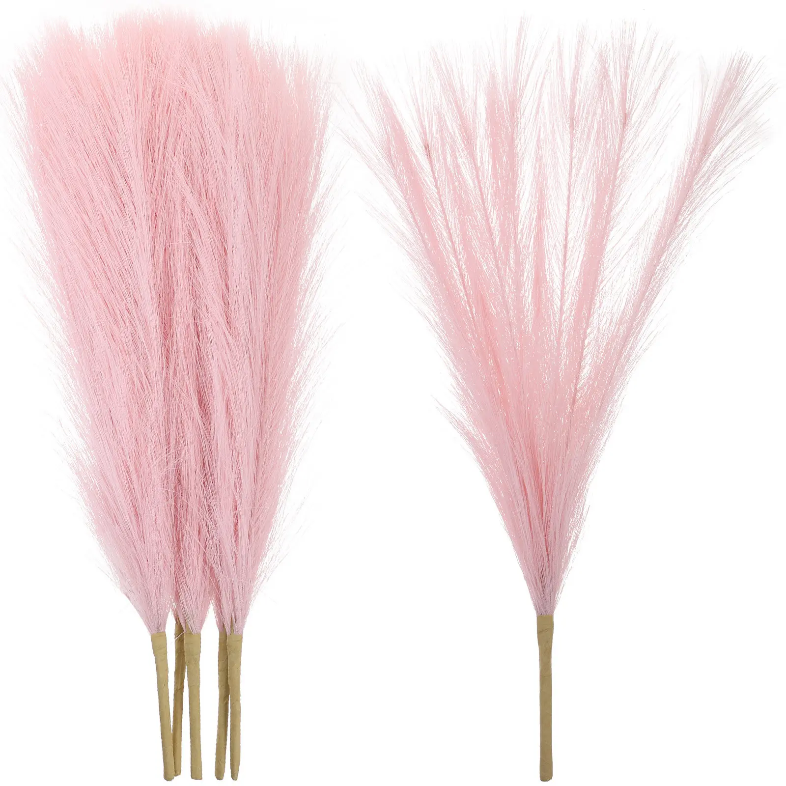 

Набор из 6 искусственных растений пампасной травы: декоративный букет для дома, кафе, книжного магазина, читального зала, имитация тростника