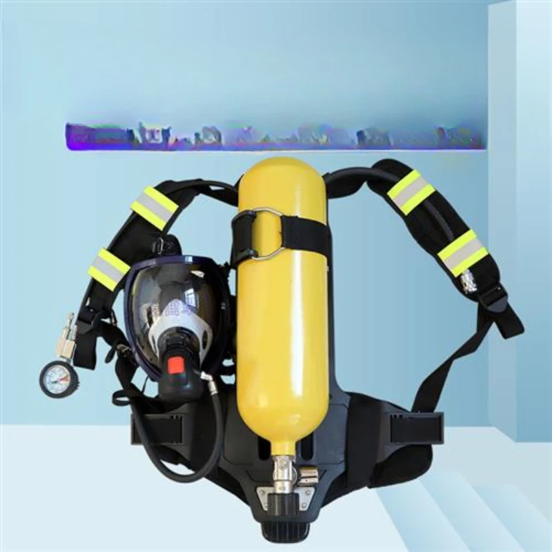 Positive pressure fire air breathing apparatus RHZK6.0/30 self-contained portable single single 6L cylinder oxygen mask