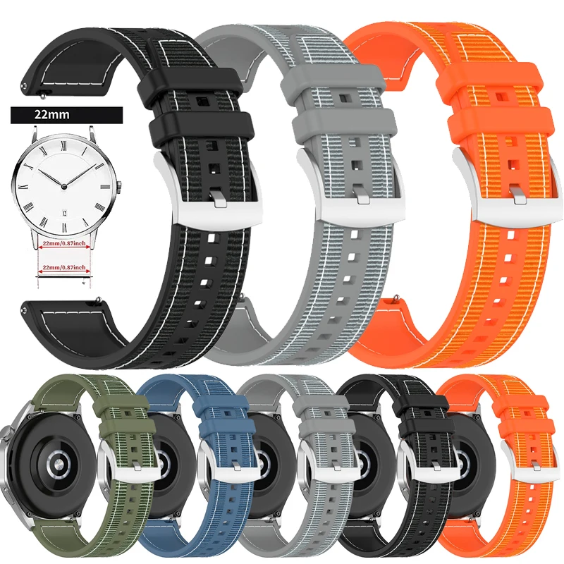 Correa de silicona compuesta de 22mm para CMF Watch Pro 2, pulsera deportiva, Correa para CMF de Nothing Watch 2 Pro, accesorios de pulsera