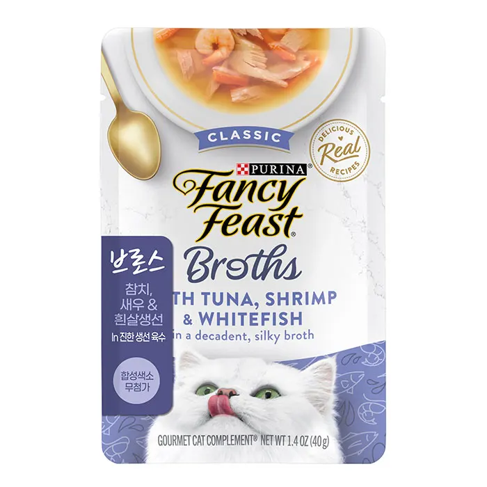 بورينا فانسي فيست مرق 40 جرام كيس وجبة خفيفة للقطط