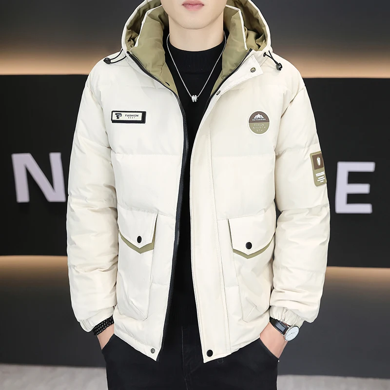 

Мужская зимняя утепленная хлопковая куртка с капюшоном, теплая повседневная модель из полиэфирного волокна Cleanfit Sle M9999