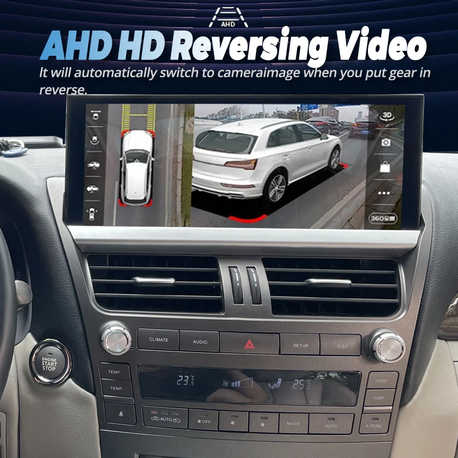 Car Radio GPS Navigation, Bluetooth, Android 13, 8GB+128GB, WiFi, Auto Wireless Carplay,For Lexus LS460, LS600 2006-2012, 12.3