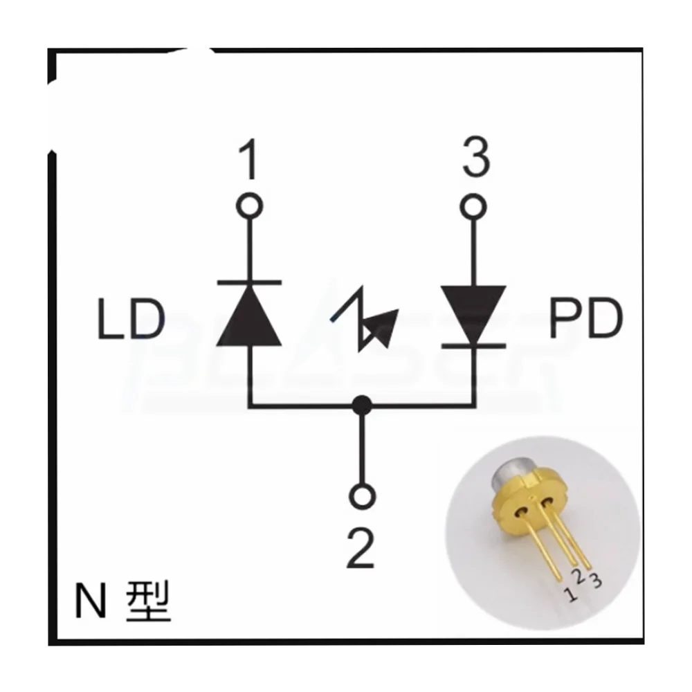 675nm 670nm 10Mw N-Type Laserdiode DL4039-011 Tot-5 Φ9.0 Mm