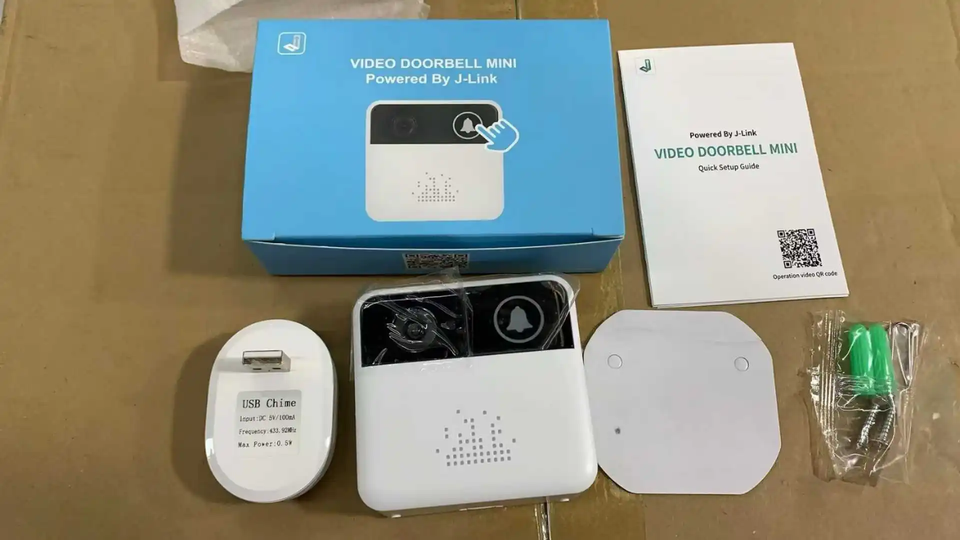 

720P Jlink APP Wireless WIFI Doorbell Low Power Comsunption Wake-up Doorbell Video Door Phone Intercom System With Indoor Chime