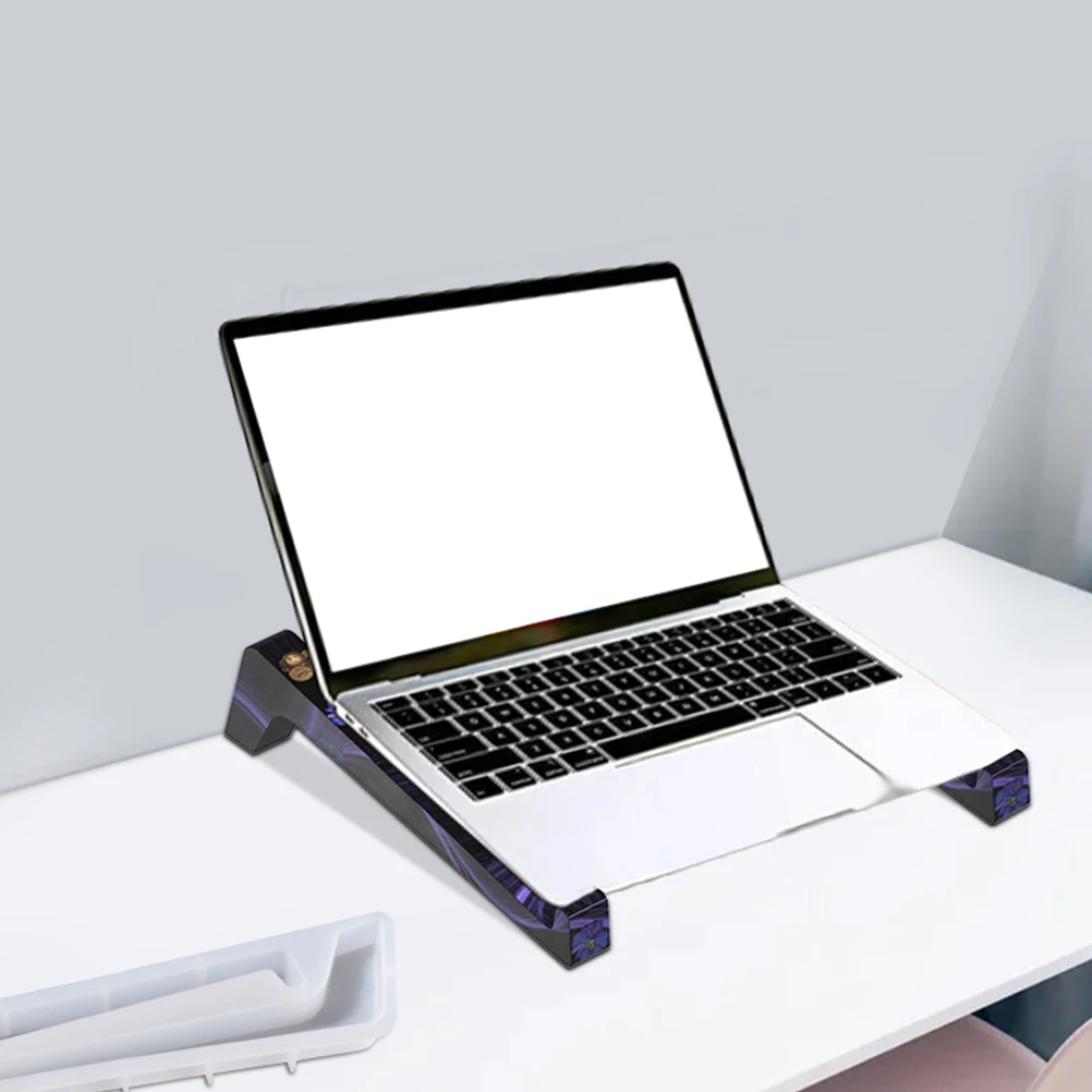 

Crystal Epoxy Mold Simple Reverse Mould DIY Folding Manual Silica Gel Laptop Rack Making