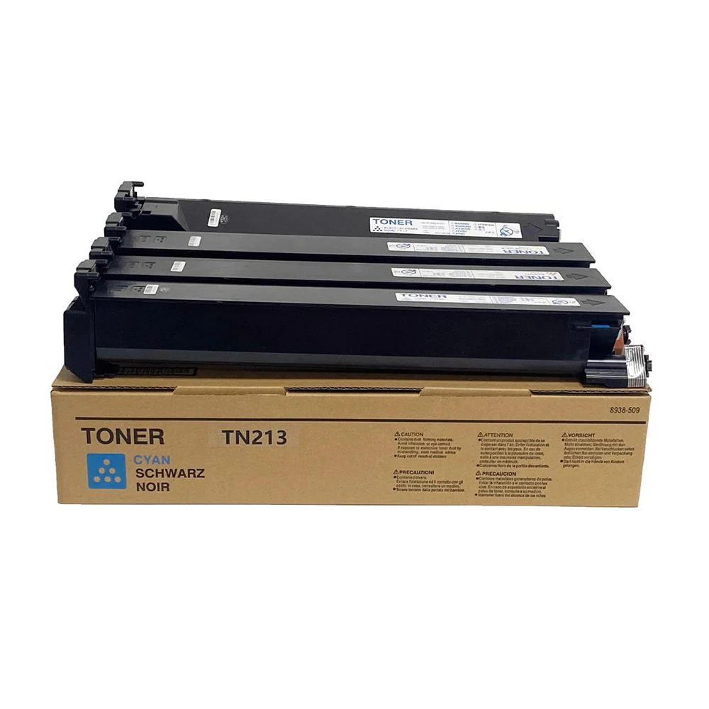 Cartucho de tóner de calidad OEM TN213 para Konica Minolta Bizhub C203 C253 negro 440g Color 340g 24000 páginas