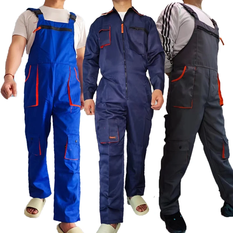 

Overol hombre Work Bib Overall Sailor Uniform Men Working Coverall Welding Suit Car Repair Workshop Mechanics Worker Clothes 5xl