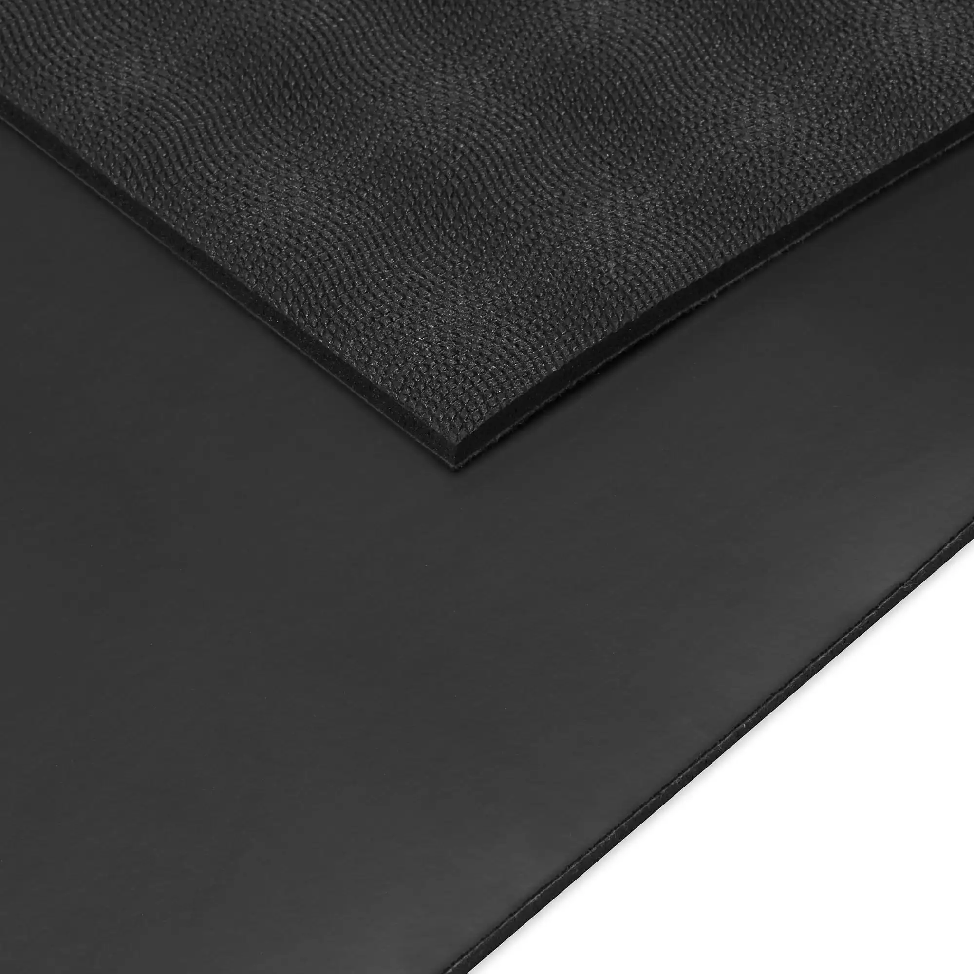 Matras Kebugaran 5MM, Pegangan Tertinggi, Hitam