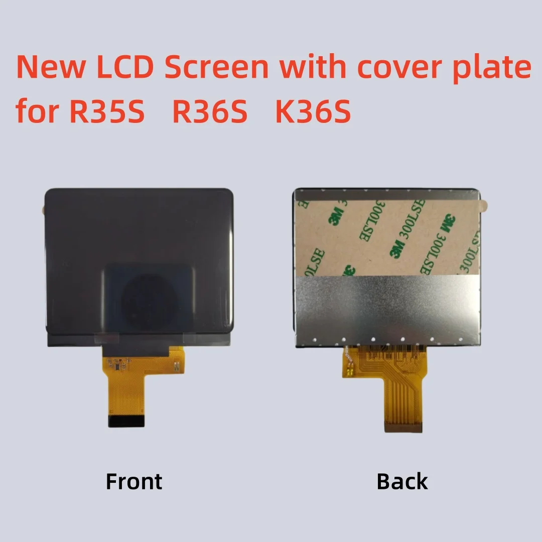 New 3.5-inch LCD Screen Display for R35S R36S Game Console HL-PGDM035HD-C-V2 Replacement Part - with Cover Plate
