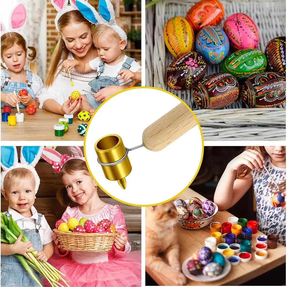 Pysanka Painting Brass Tip Kistka Wood Drawing Paint Paint Applicator Pen Detailing Fine Line Fluid Writer