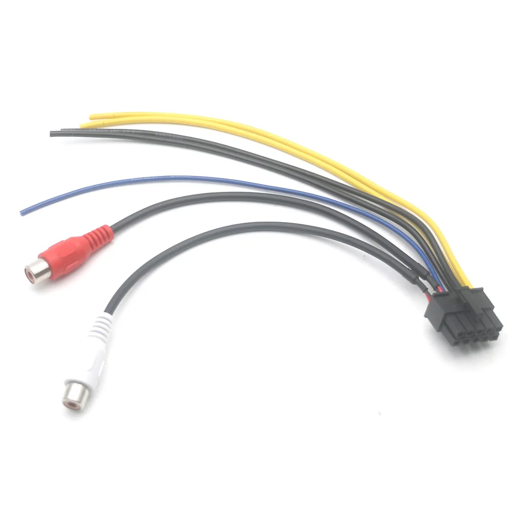 10Pin プラグカーステレオアンプ電源ハーネスサブウーファー RCA