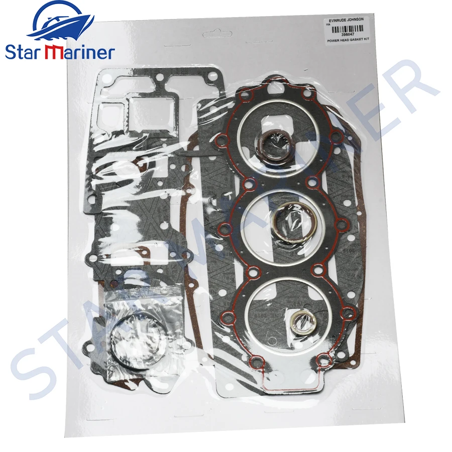 398047 Power Head Gasket Set 0398047 438904 0438904 777421 For Evinrude Johnson OMC 50HP 60HP 65HP 70HP 18-4323 3cyl 1986 & Up