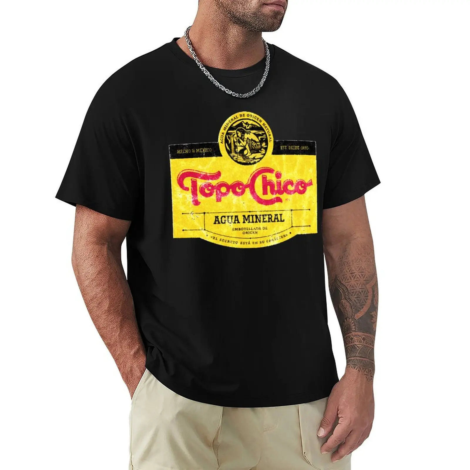 Camiseta Topo Chico Agua Mineral con logo desgastado y lavado (agua mineral con gas) para el Día de Acción de Gracias
