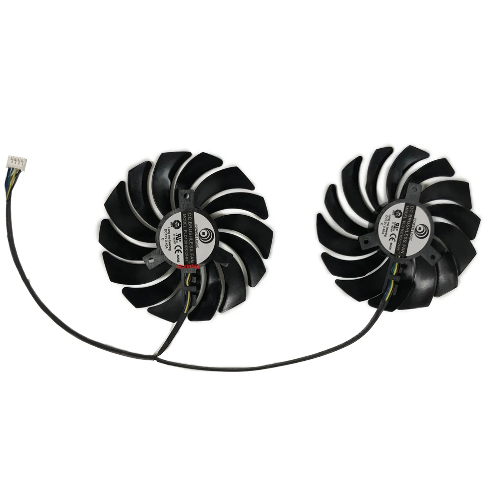 2Pcs/Set,VGA GPU Cooler Fan,PLD10010S12HH,For MSI GTX 960 950 GAMING,MSI GTX 1080 1070 1070Ti Armor,Video Graphics Card Cooling