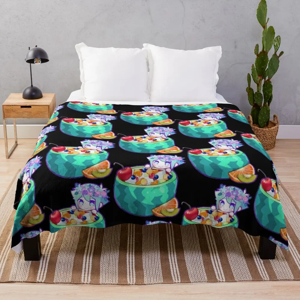 

basil omori Throw Blanket Hairy Baby Bed covers Blankets blankets ands anime Blankets