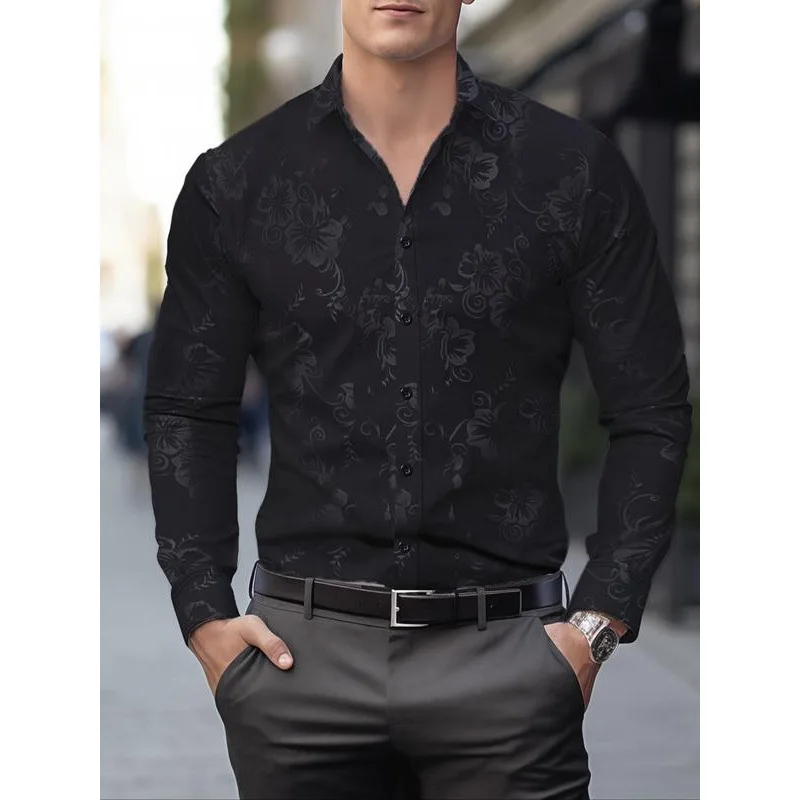 

Floral Print Men's Shirt Resistant to Deformation Spring 2026 Other Style Other Collar Other Color Block Pattern Other Fabric