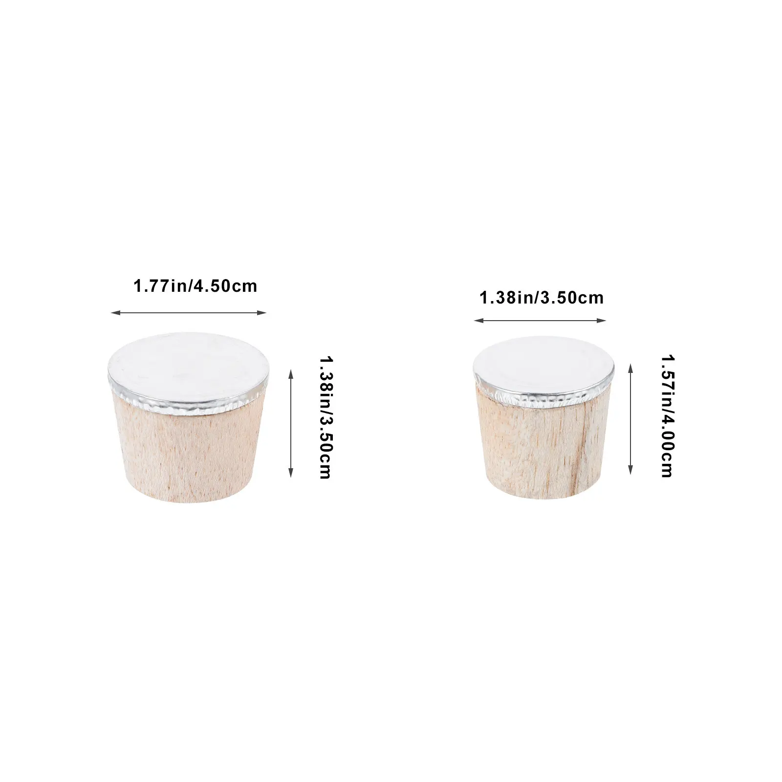 4Pcs Wood Bottle Stopper Set for Kettle Hot Water Bottle Wooden Cap Plug Natural Material Wear Resistant Deformation Proof Tight