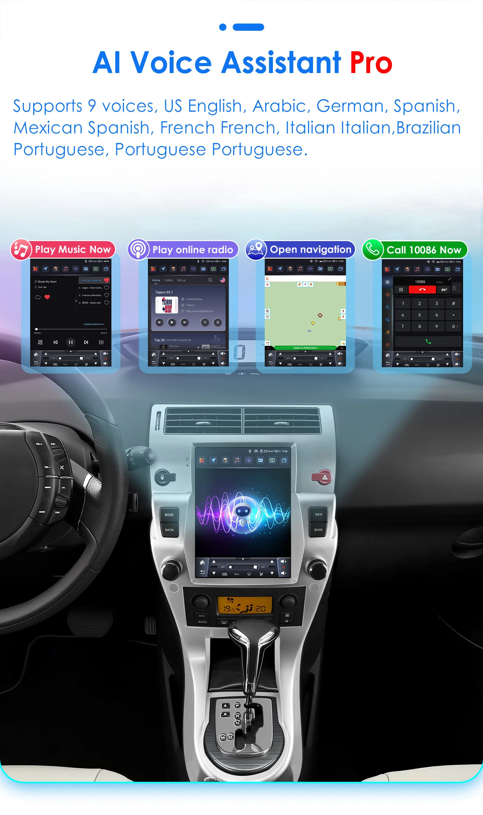 Hizpo 9,7 "Für Tesla Stil Auto Radio Für für Citroen C4 C-Triomphe C- Quatre 2004-2012 Carplay Android Auto Elektronische Geräte – Detail 20