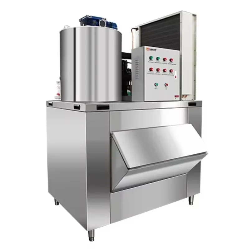 【2026】Snowflake Ice Maker Automatic Water-cooled Ice Flake Machine and Flake Ice Machine