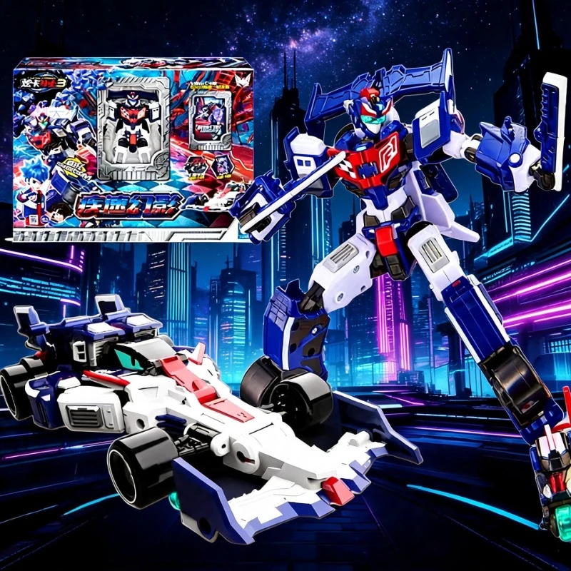 2025 Metal Cardbot S SPARKBIT Sports Transforming Robot Spark Bit Car Card Toy Action Figure Transformation Model Gift