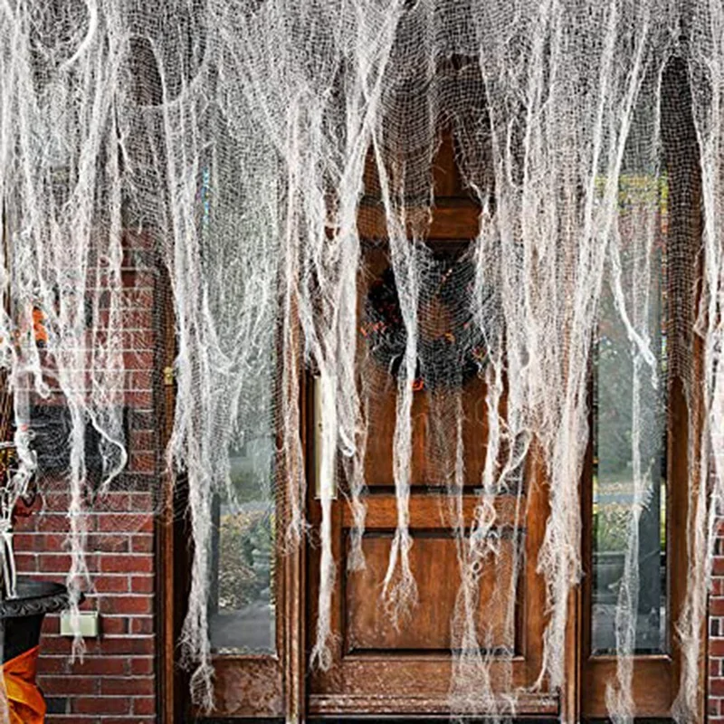 Frighteners Cloth Window Cover Gauze For Halloween Party Haunted House Decoration