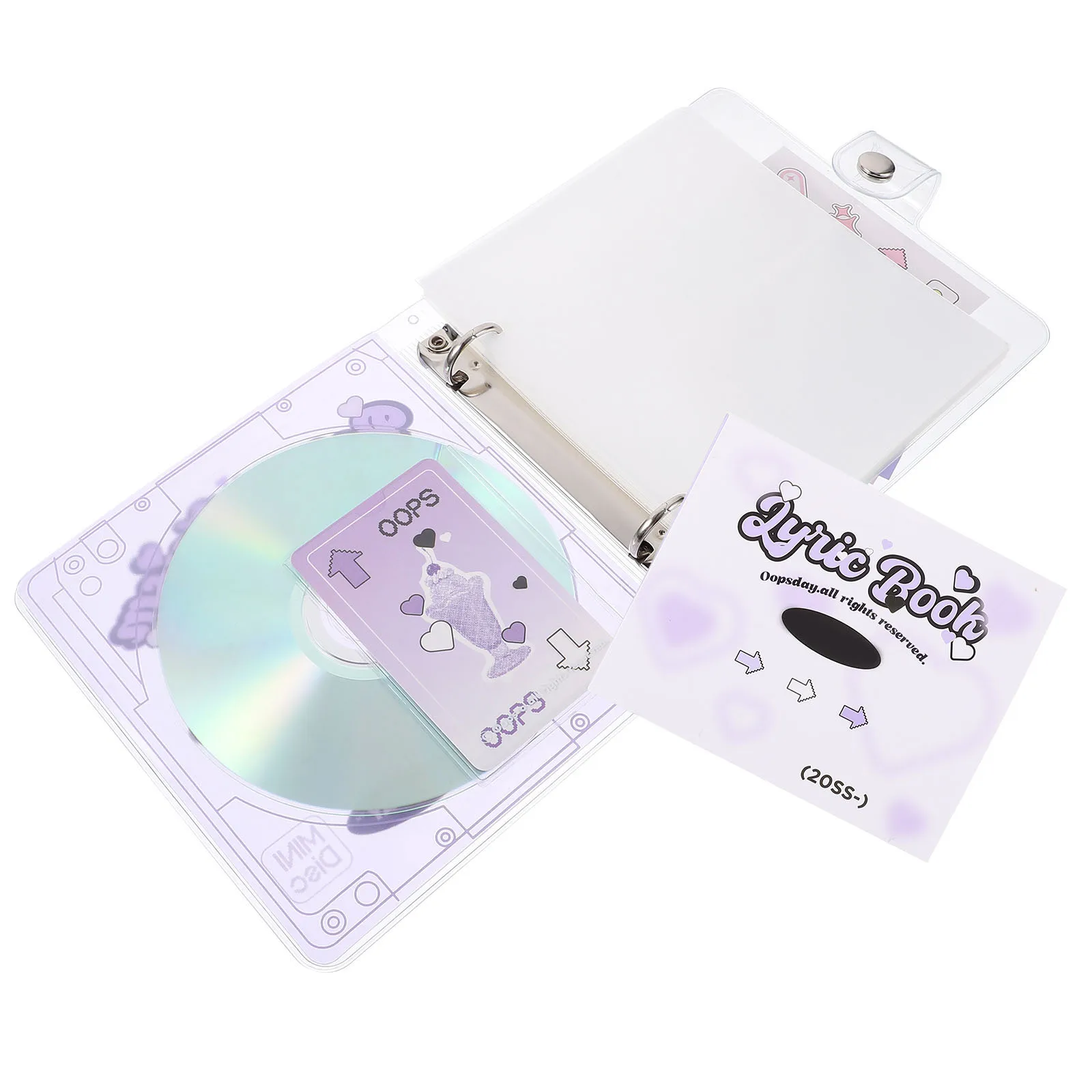 

Photo Storage Album Pink Romanticism PVC PP Material Cute Small Albums Mini Picture Scrapbook for Family Photos Travel