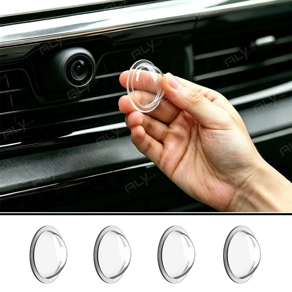 2/4PCS Car Camera Lens Protector Waterproof Anti-Scratch HD Guard for 360 Panoramic Rear View Camera with Hooks Auto Accessories