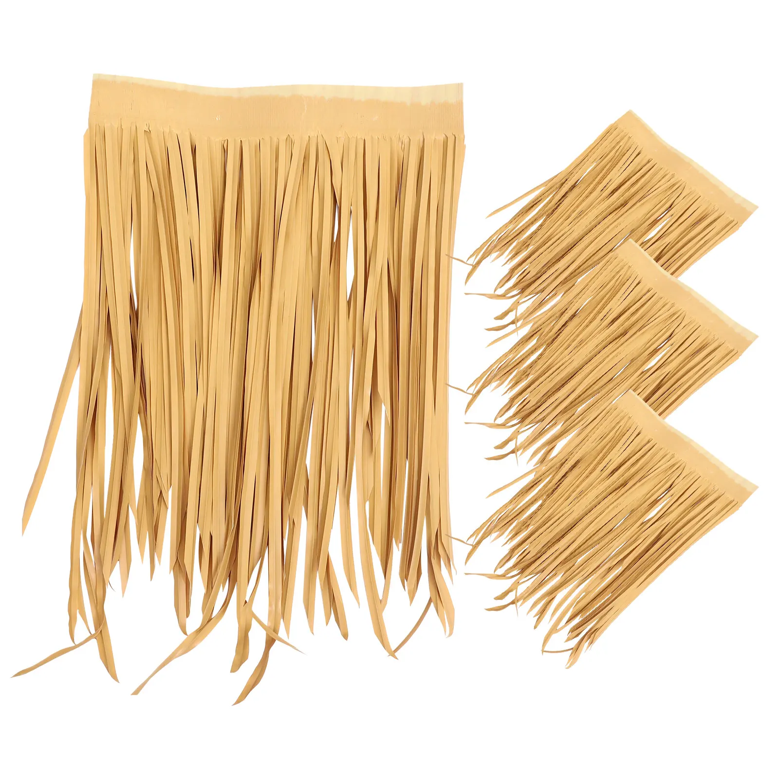 

4pcs Thatched Roof Straw Artificial Lifelike Fake Cover for Garden Decor Landscaping DIY Project Winter Warm Summer Cool Outdoor