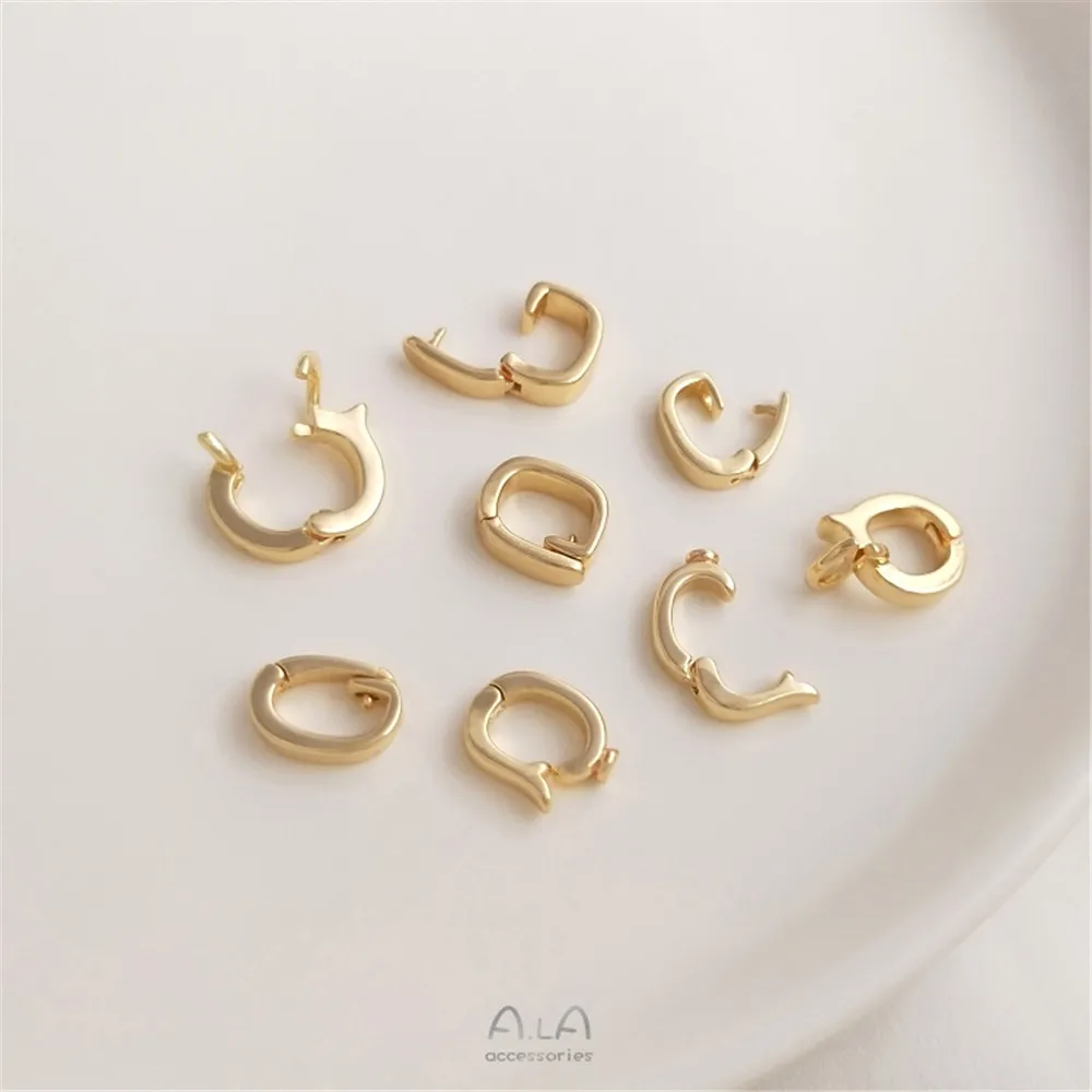 Universal Clasp 14K Gold เปิดสร้อยคอจี้ Clasp เชื่อมต่อ Clasp DIY Pearl Clasp เครื่องประดับอุปกรณ์เสริม