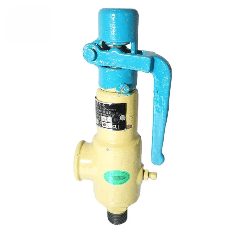 Valves Manufacture AB812 Cast Iron Spring Loaded Full Lift Lever Air Water Gas Steam Boiler thread Pressure Relief Safety Valve