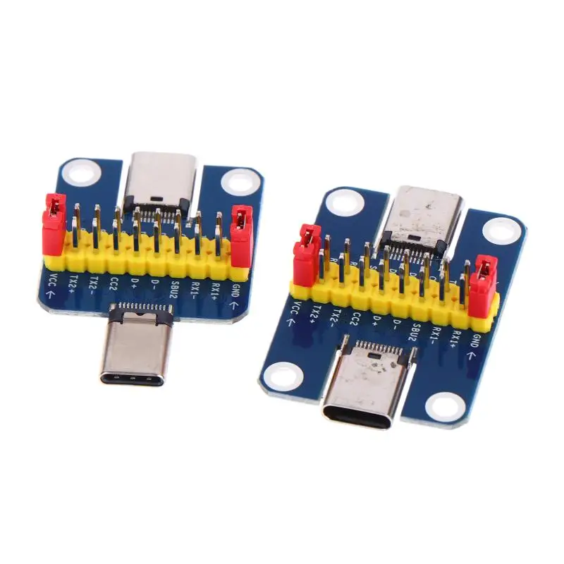 NEW Type-C Male To Female USB 3.1 Test PCB Board Adapter Type C 2.54mm Connector Socket For Data Line Wire Cable Transfer