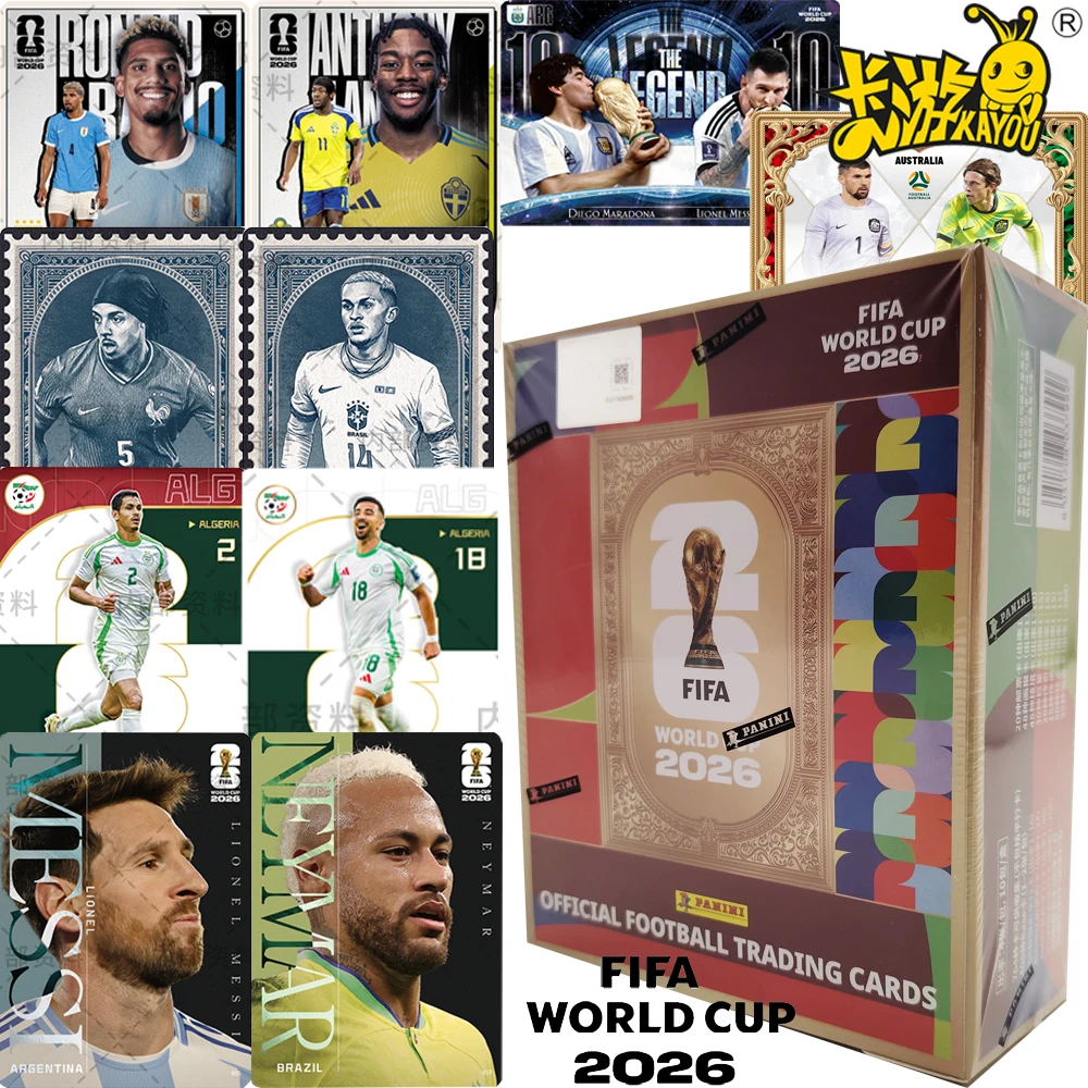 

KAYOU&PANINI Genuine FIFA World Cup 2026 Collection Cards Professional Football Star Legendary Charm Character Cards Fans Gifts