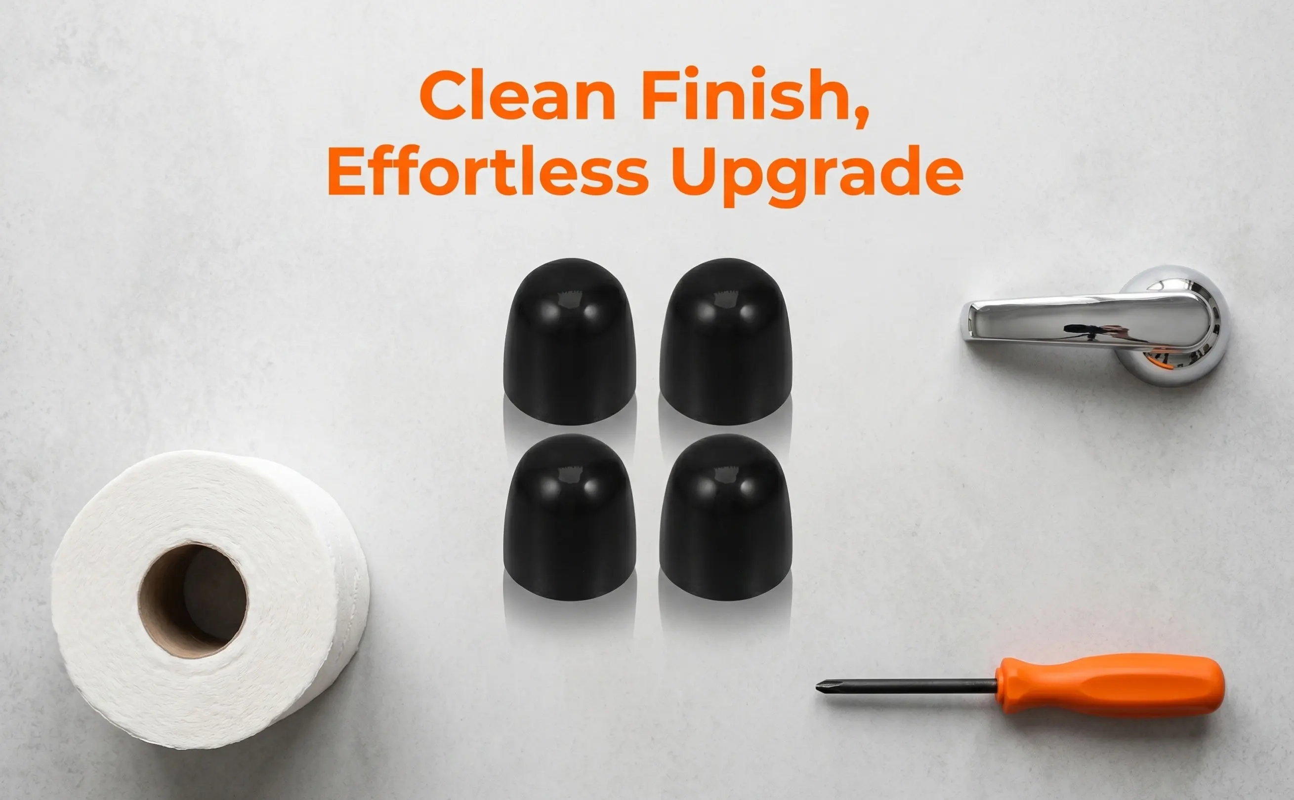 4Pcs Toilet Bowl Bolt Covers Caps Decorative Concealing Floor Fastener Covers for Bathroom Toilet Base Easy Clean Accessory