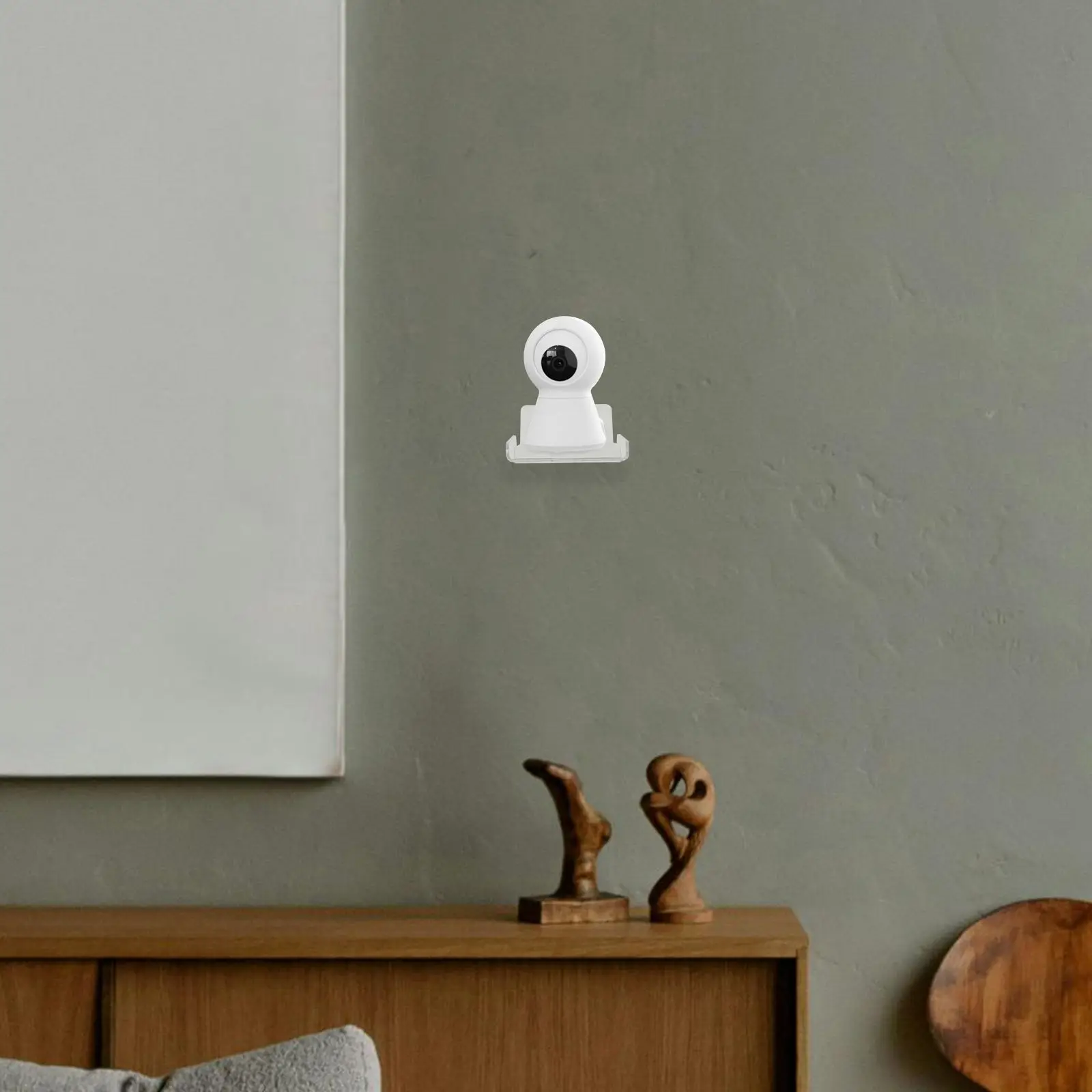 2 Pcs Storage Rack Camera Bracket Child Shelf Wall Shelves Acrylic Baby Monitor