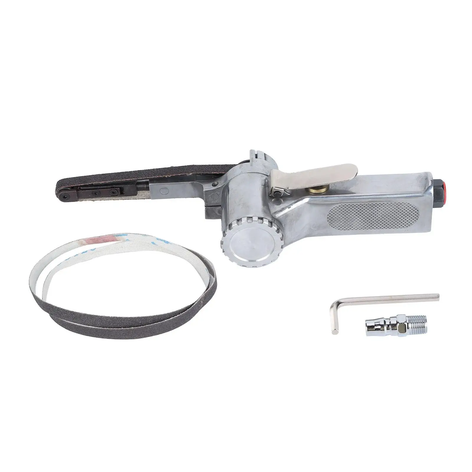 

Air Powered Belt Sander with 16000RPM 360 Degree Rotation 3 Piece Belts 1/4 Inch