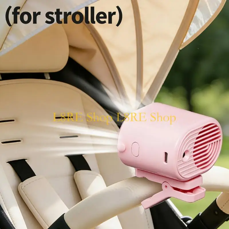 

L8RE Cordless Clip On Fan 199 Speed Adjustable Cooling LED Display Wall Desk Hanging Desktop Fan 199 Speed Multifunctional