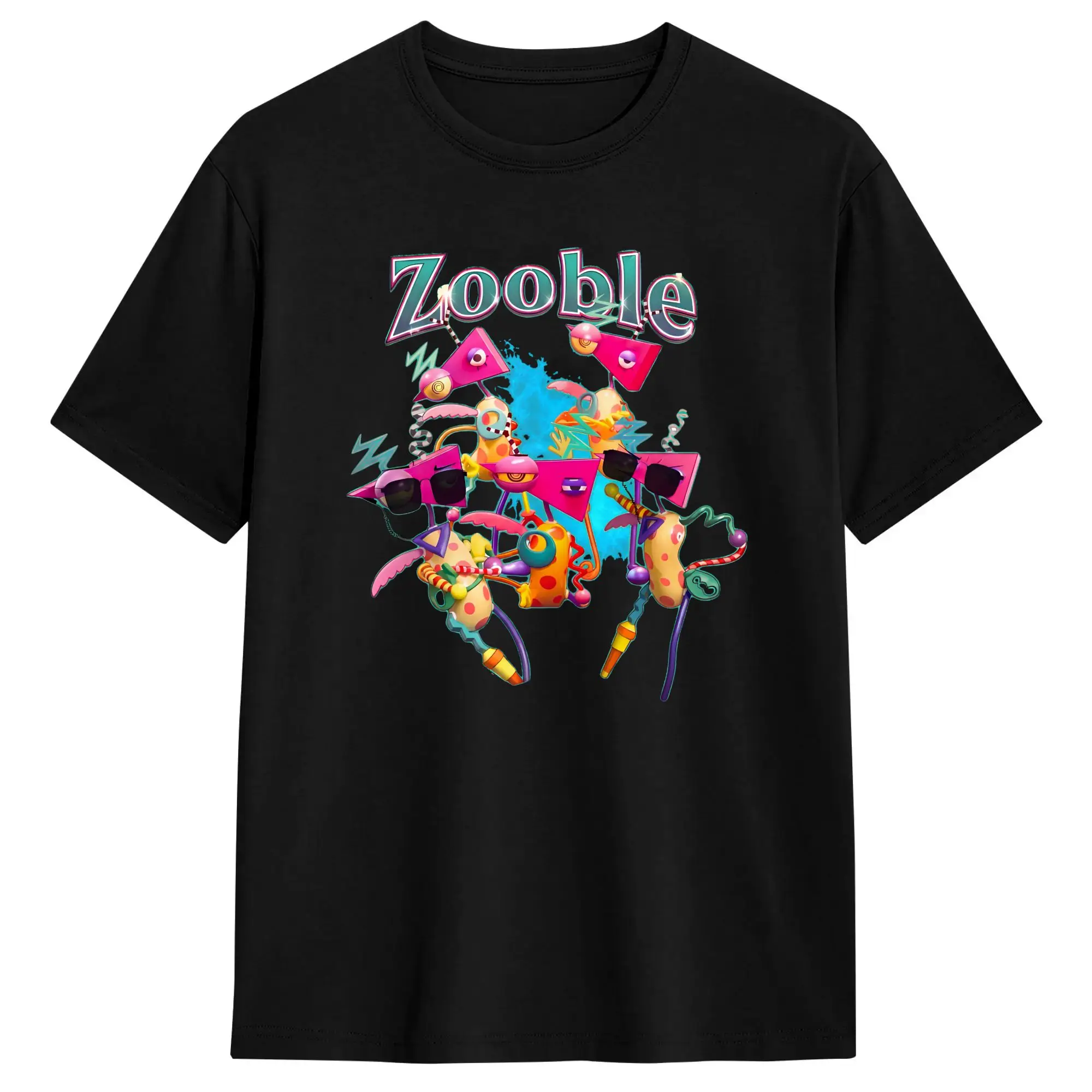 Men's T-Shirts Cartoon Digatal Circus Funny Cotton Tees Short Sleeve Zooble T Shirts O Neck Tops Gift Idea